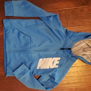 Nike zip up hoodie blue